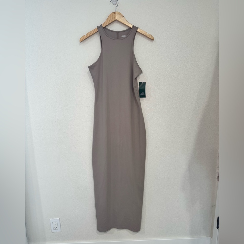 Wild Fable Sleeveless Taupe Midi Dress
